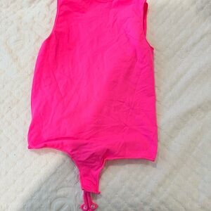 Skims Pink Sleeveless Bodysuit